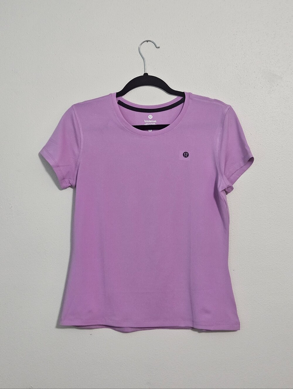 Lululemon Swiftly Tech Mesh Short Sleeve Top Light Purple Pink 2XL